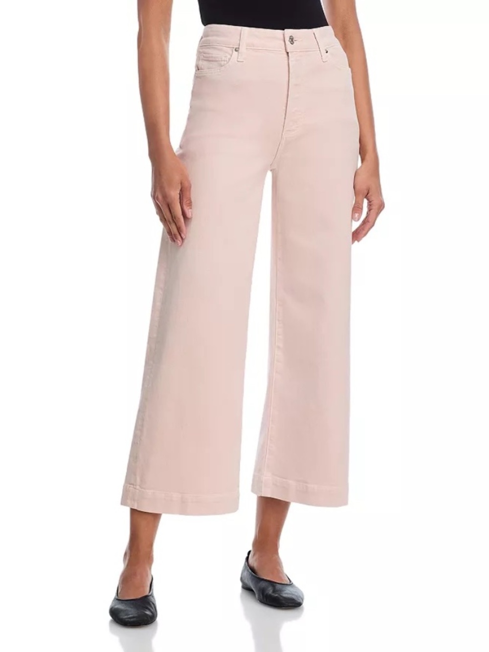 PAIGE Anessa High Rise Wide Leg Jeans in Vintage Rosa - Size 26